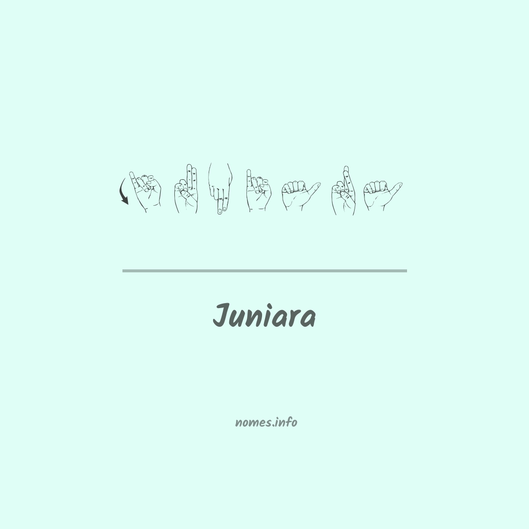 Juniara em Libras