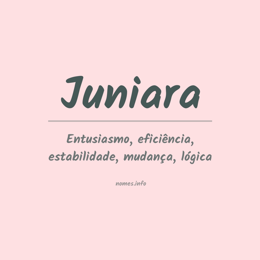 Significado do nome Juniara