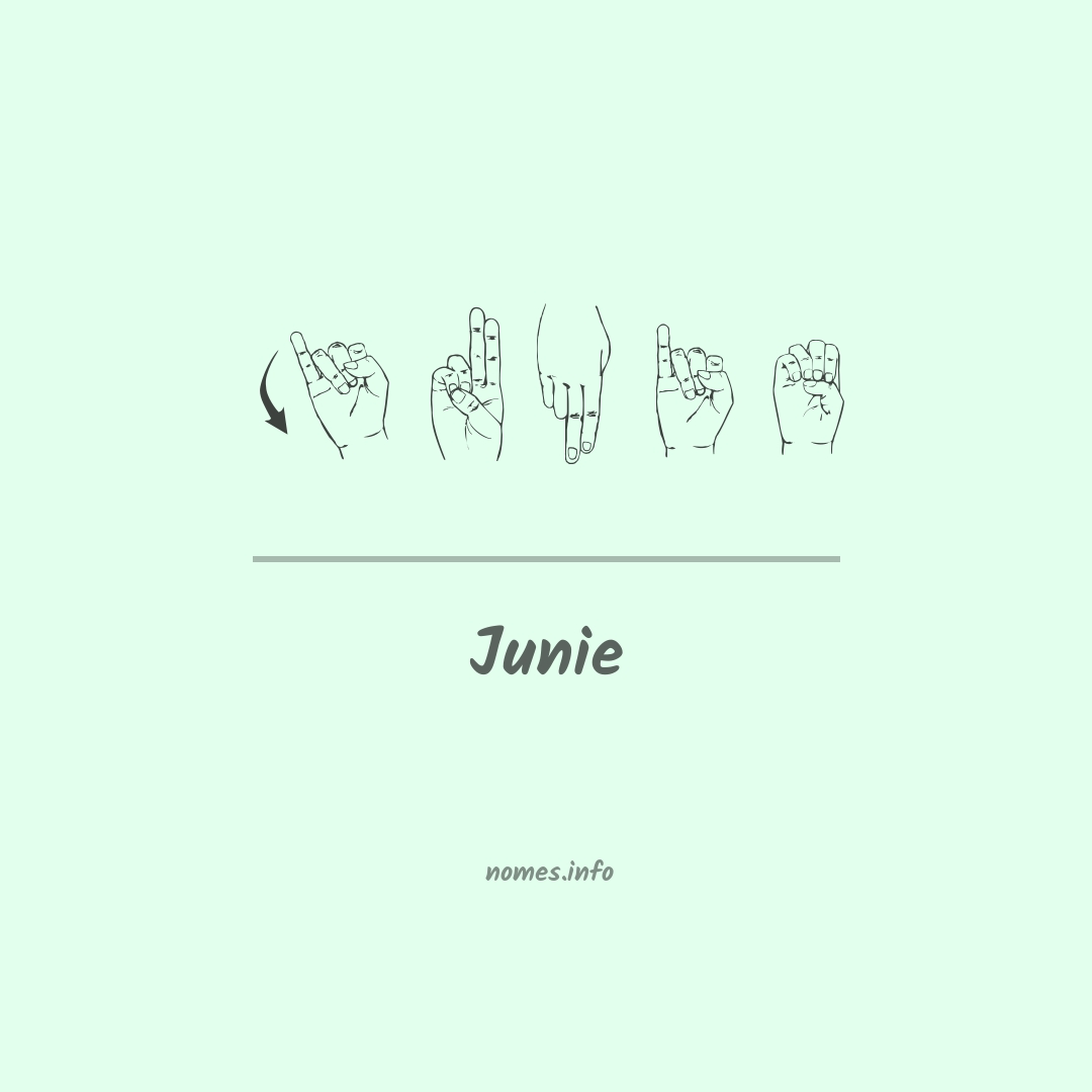 Junie em Libras