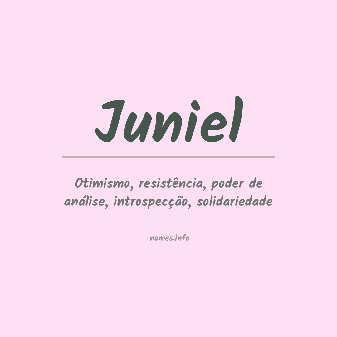 Significado do nome Juniel