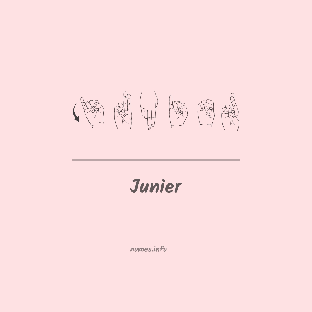 Junier em Libras