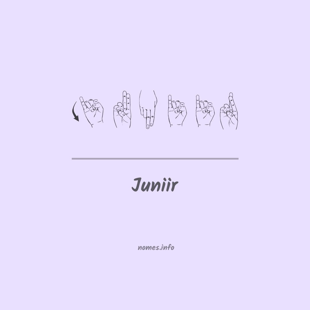 Juniir em Libras