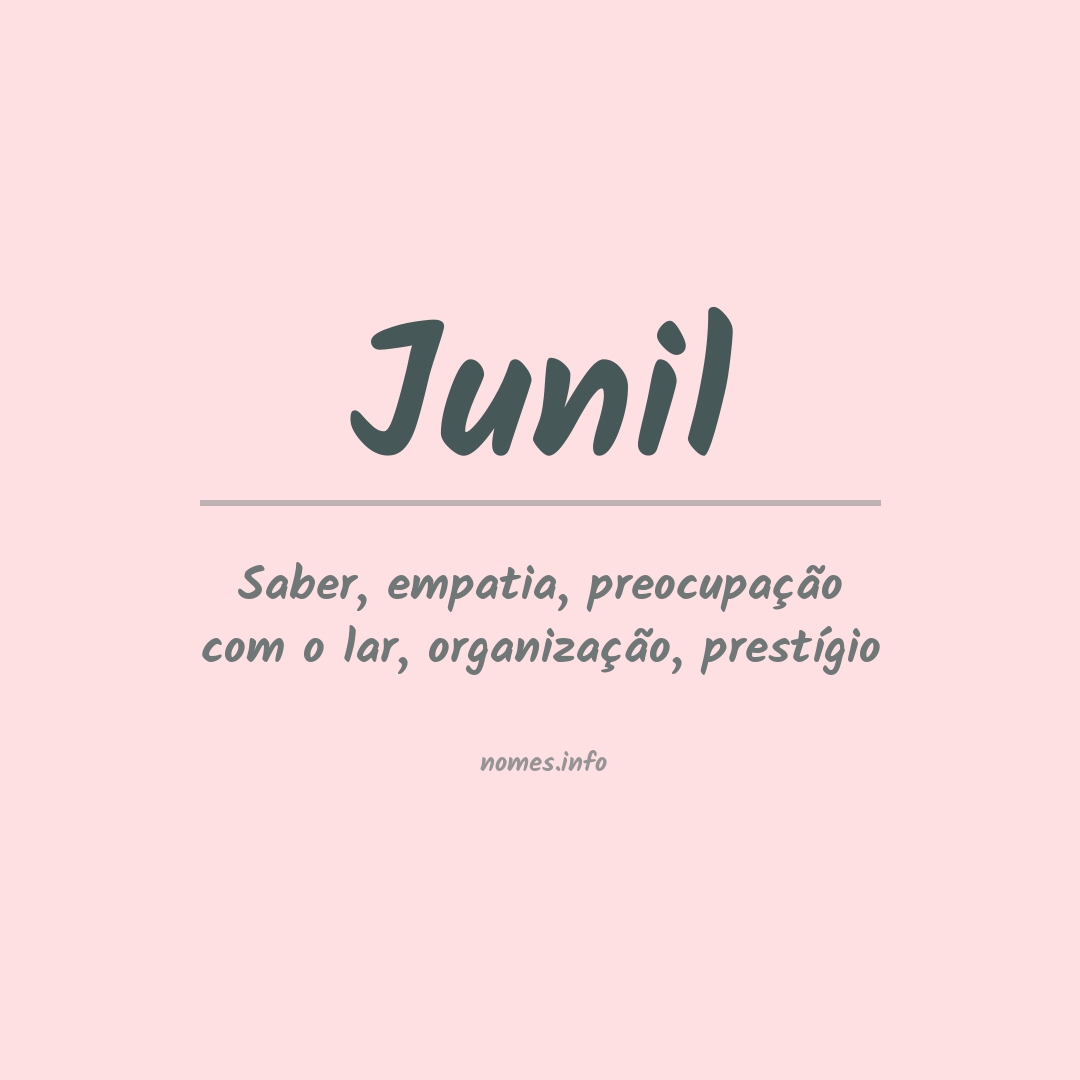 Significado do nome Junil