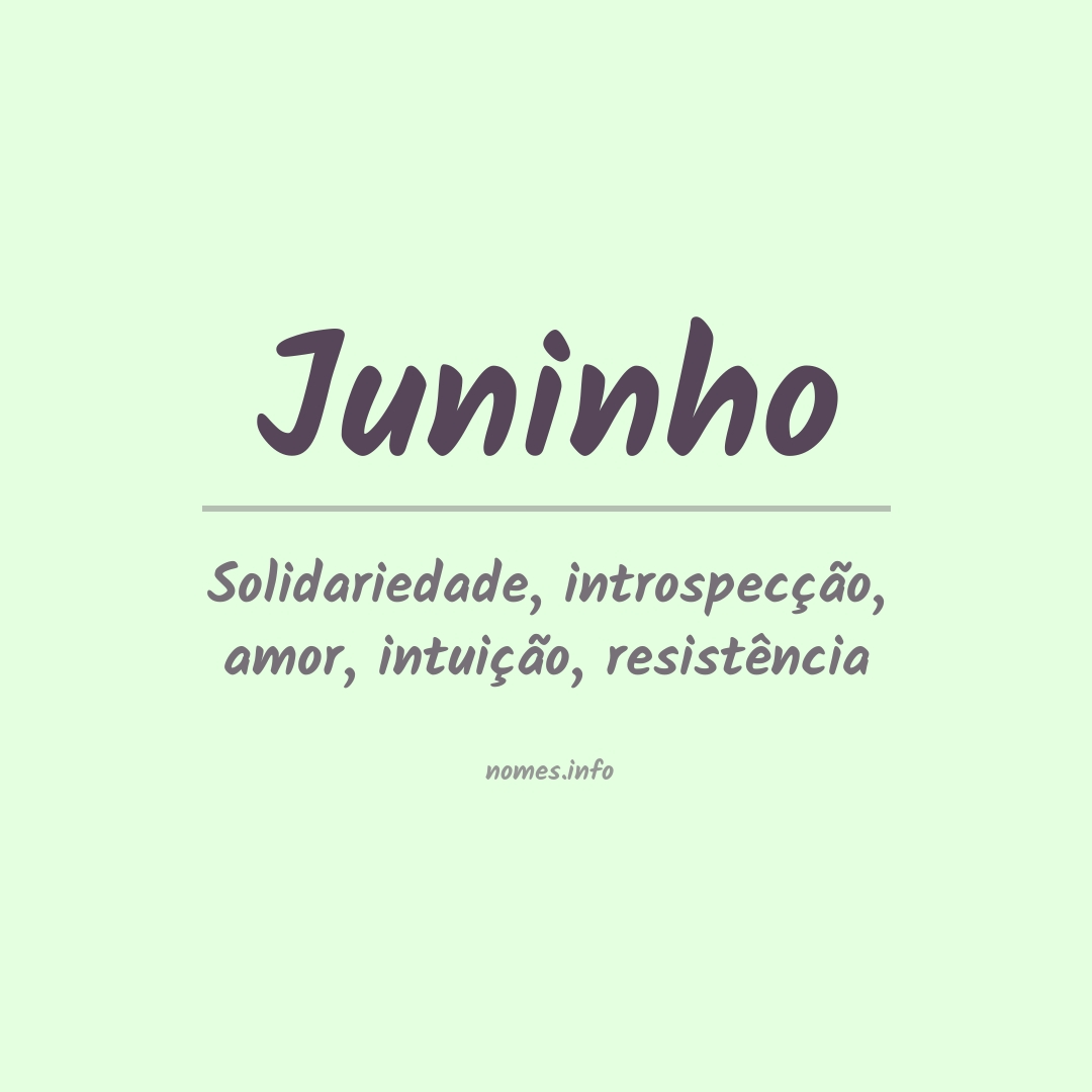 Significado do nome Juninho