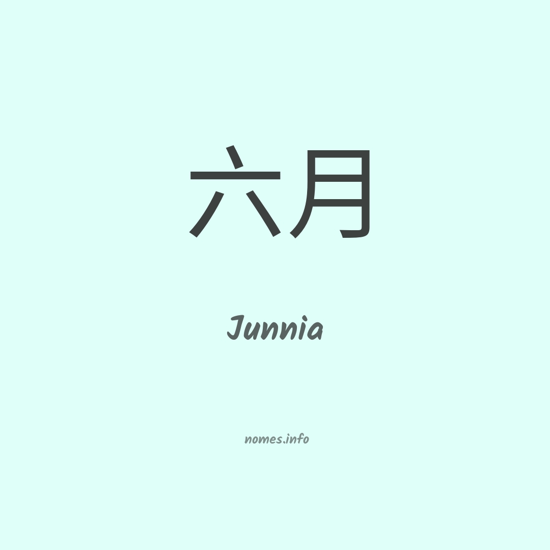 Junnia em chinês