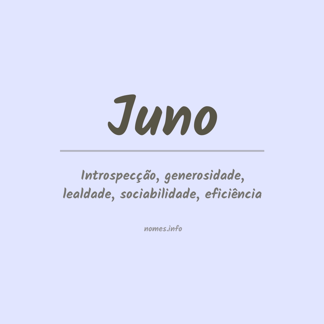 Significado do nome Juno