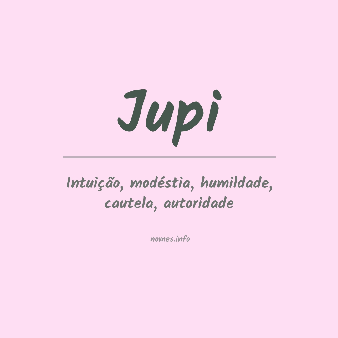 Significado do nome Jupi
