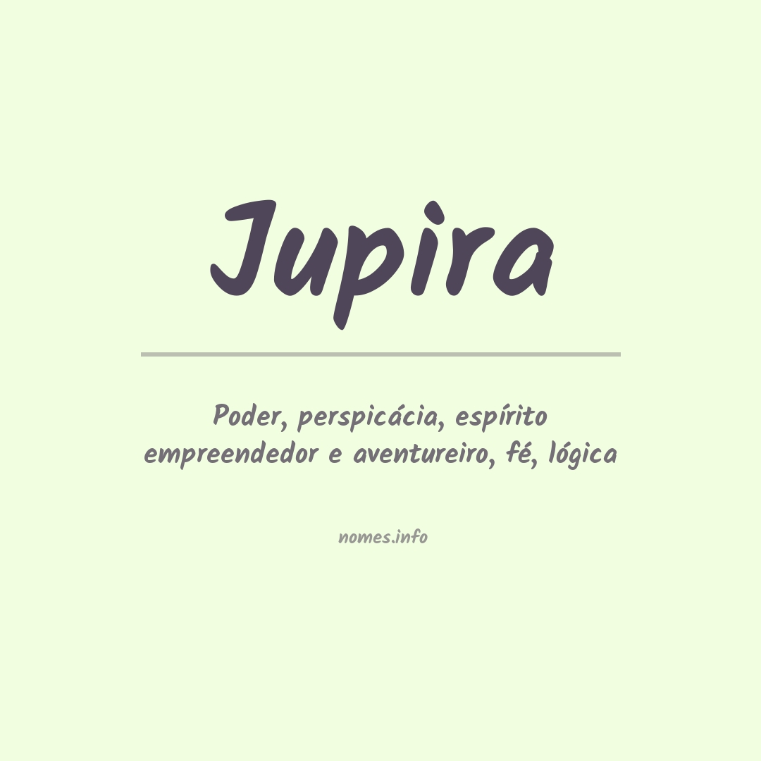 Significado do nome Jupira