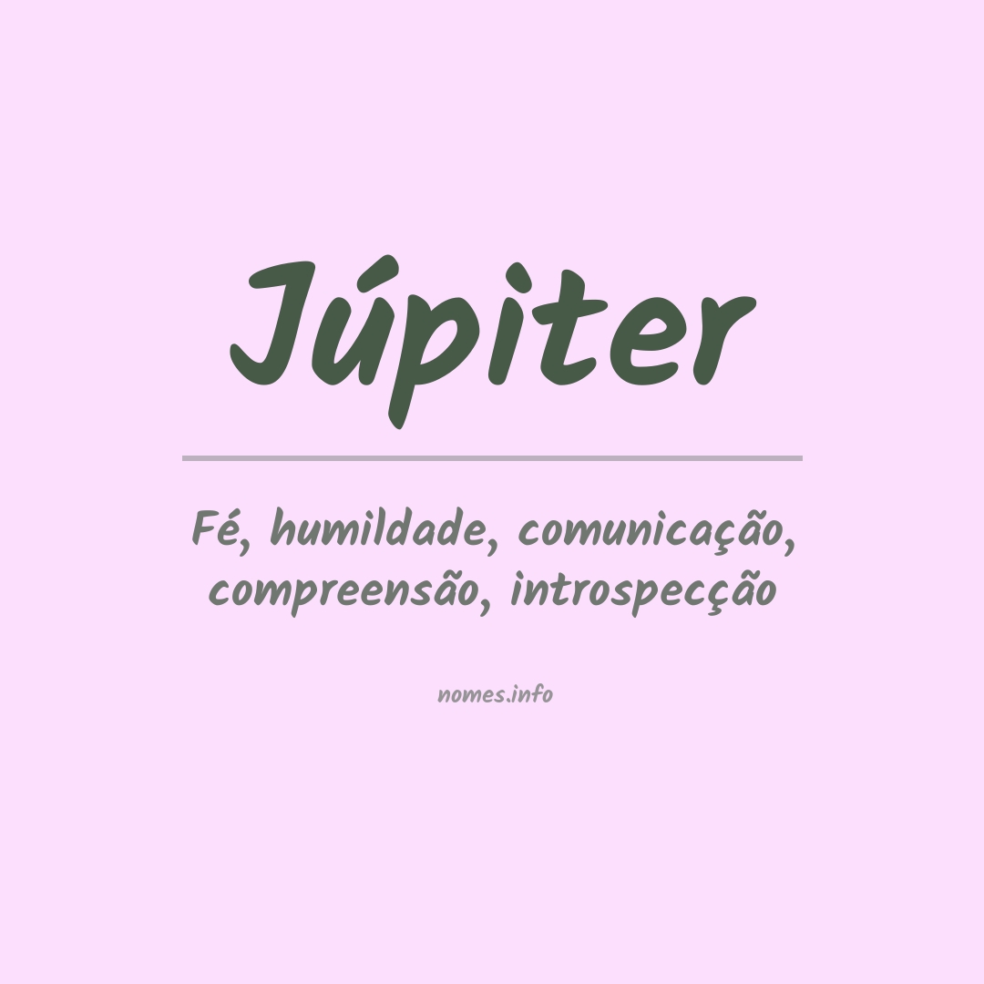 Significado do nome Júpiter
