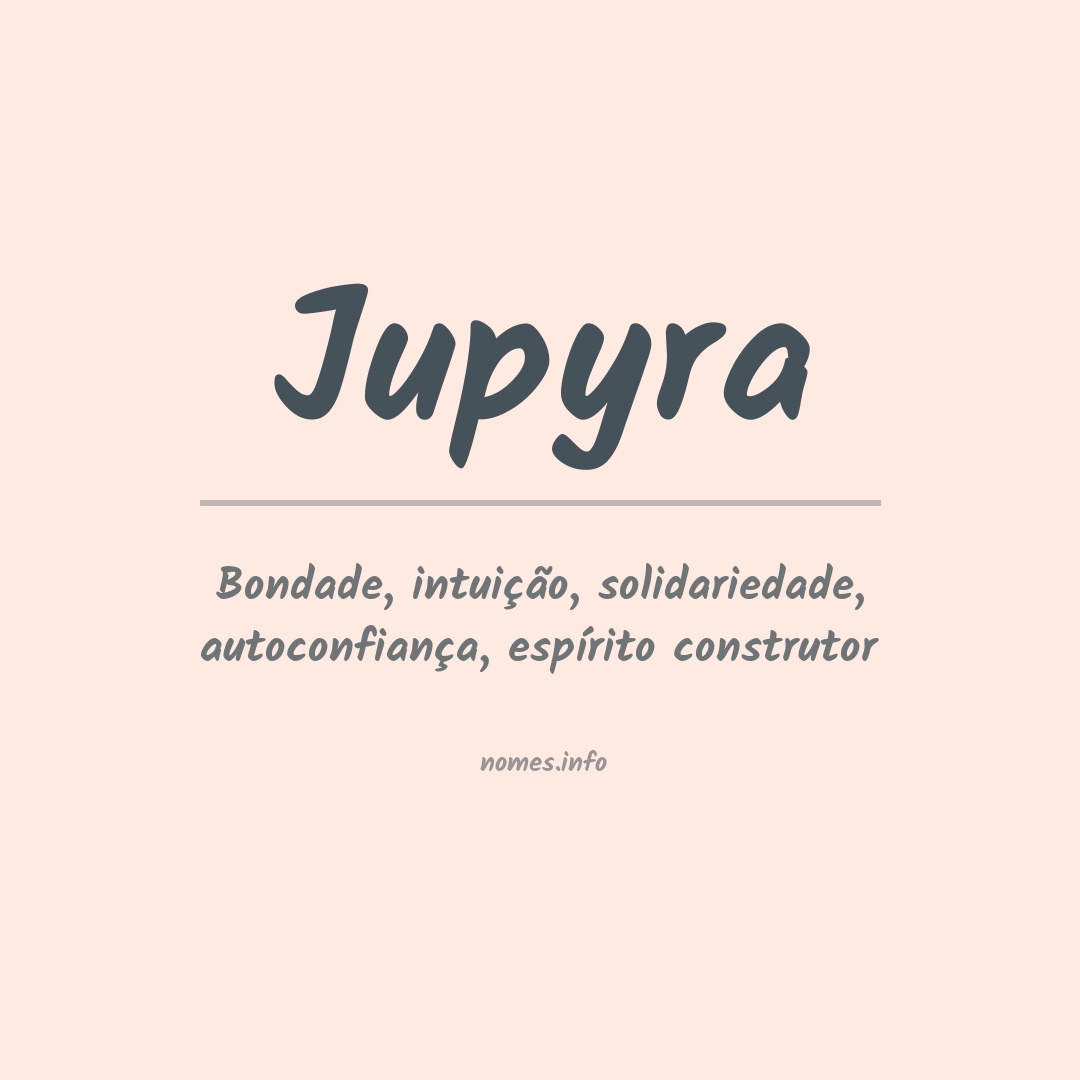 Significado do nome Jupyra