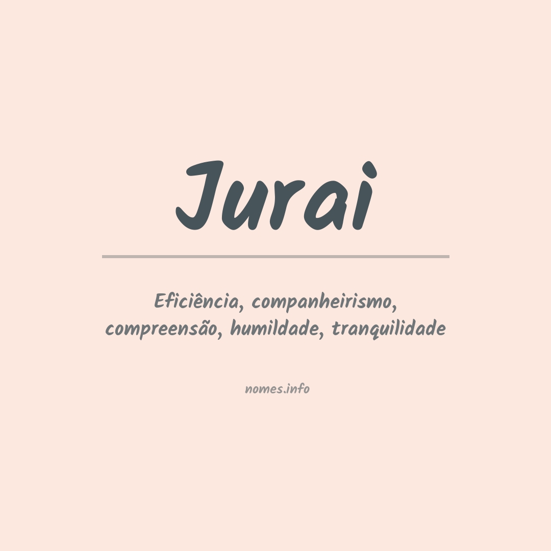Significado do nome Jurai