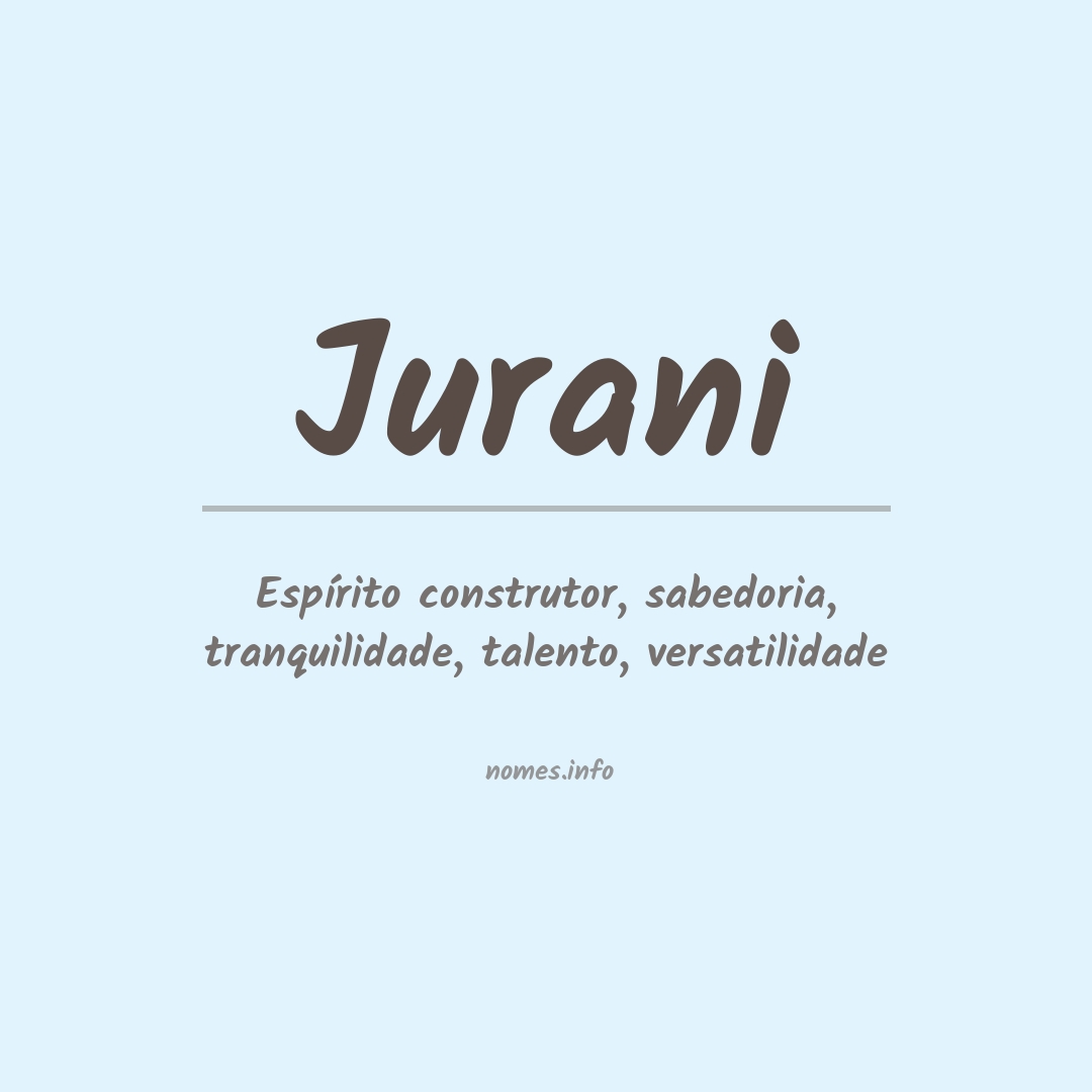 Significado do nome Jurani
