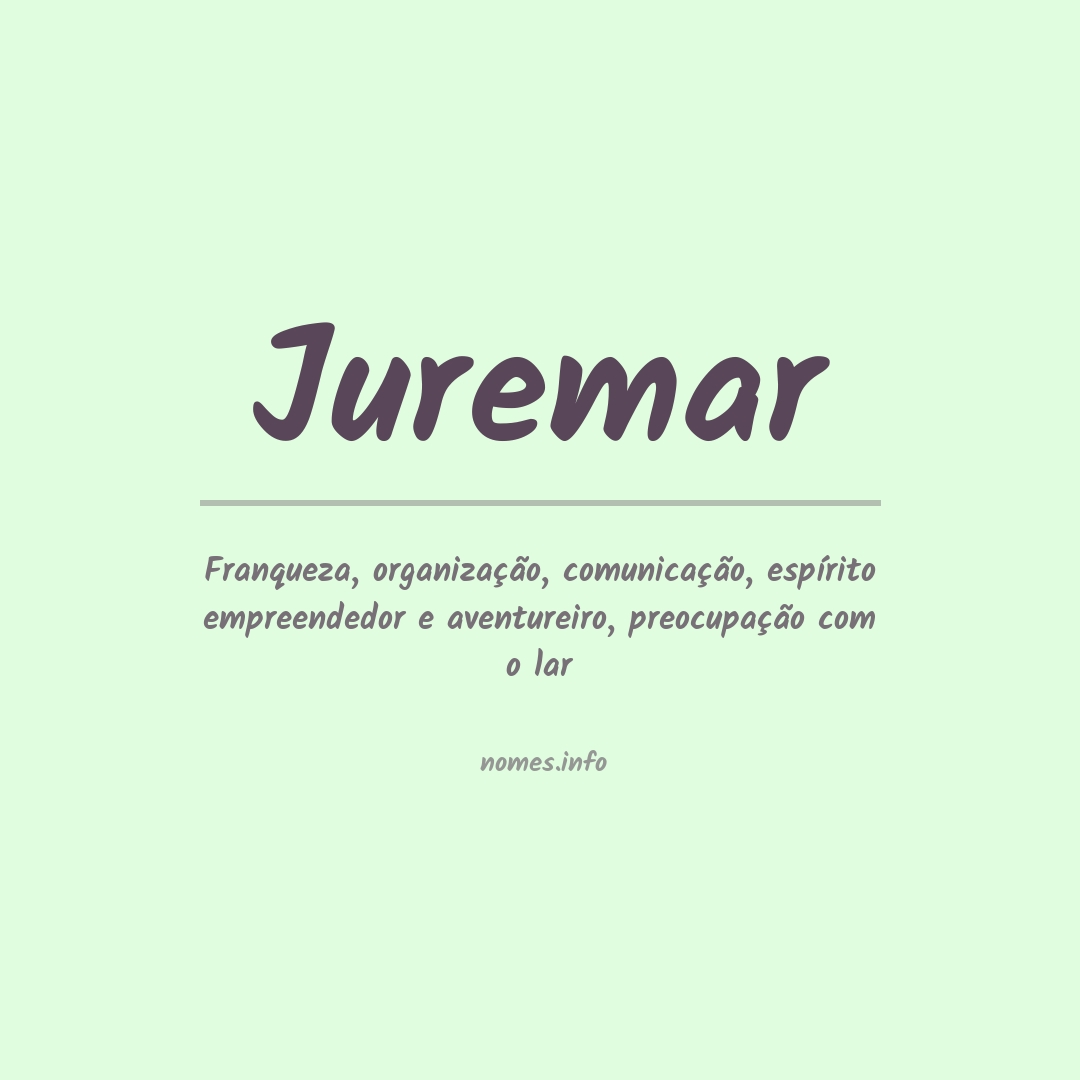 Significado do nome Juremar