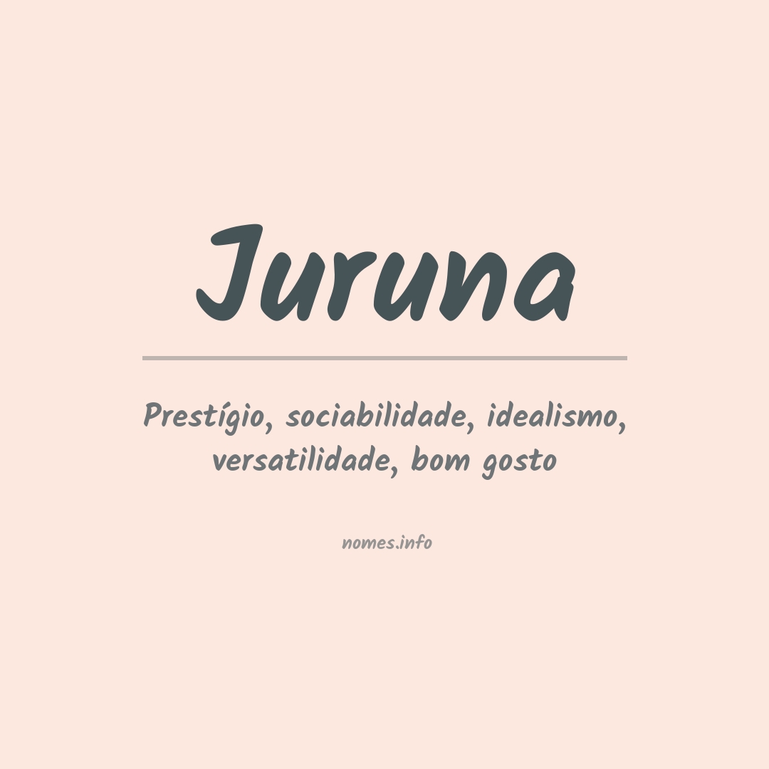 Significado do nome Juruna
