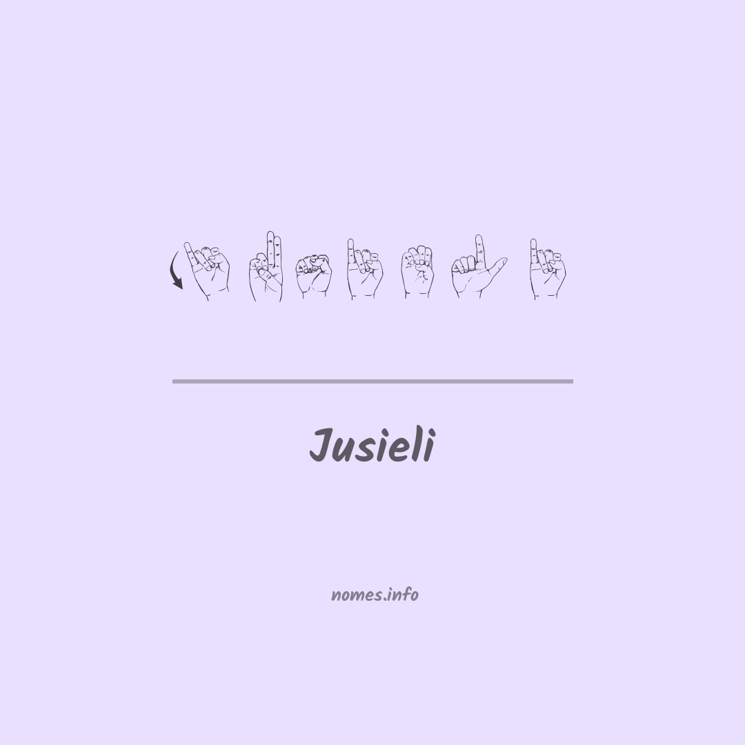 Jusieli em Libras