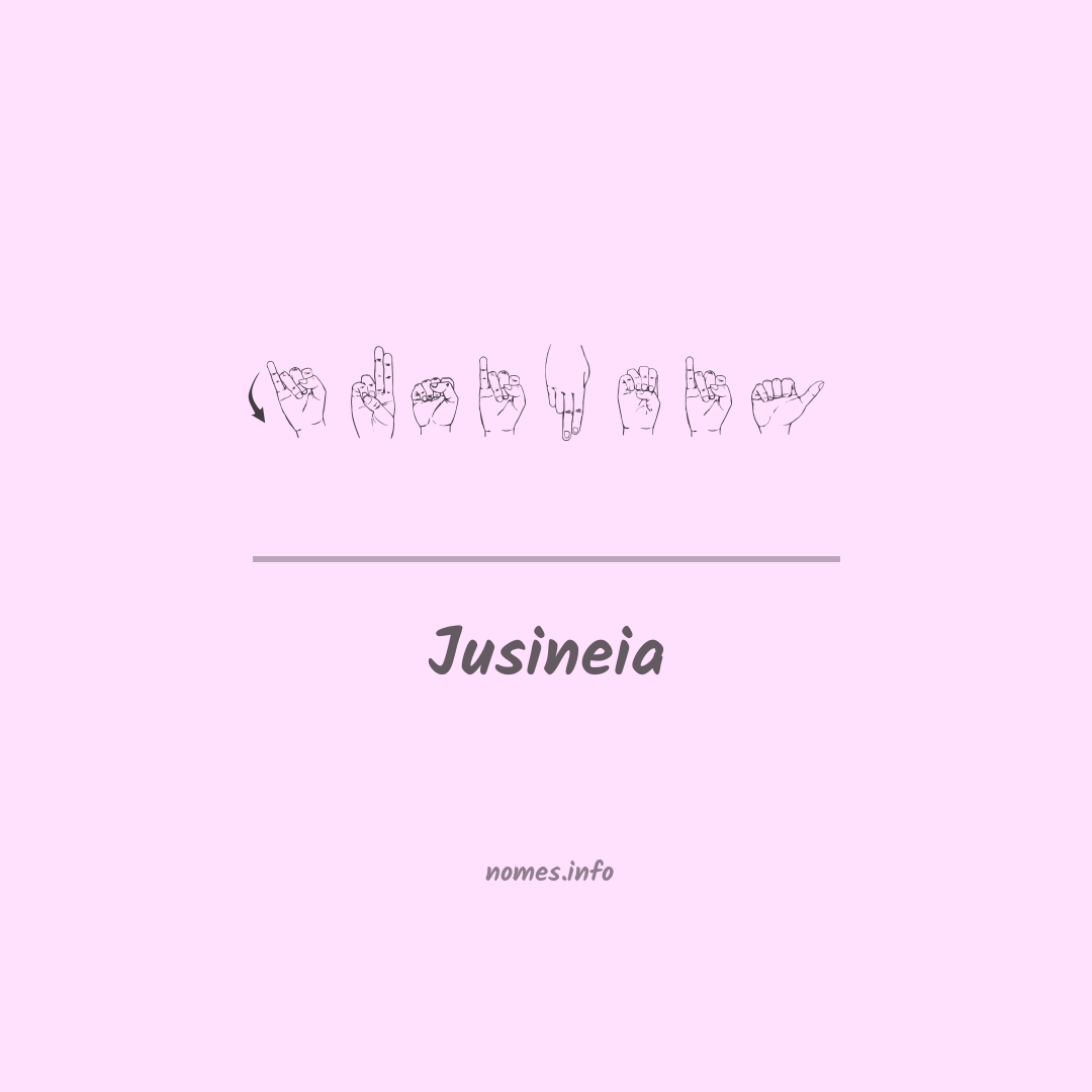 Jusineia em Libras