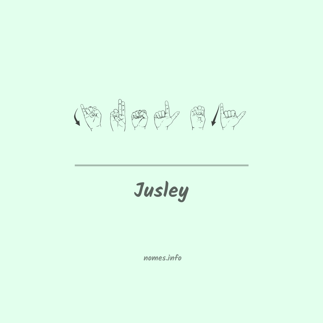 Jusley em Libras