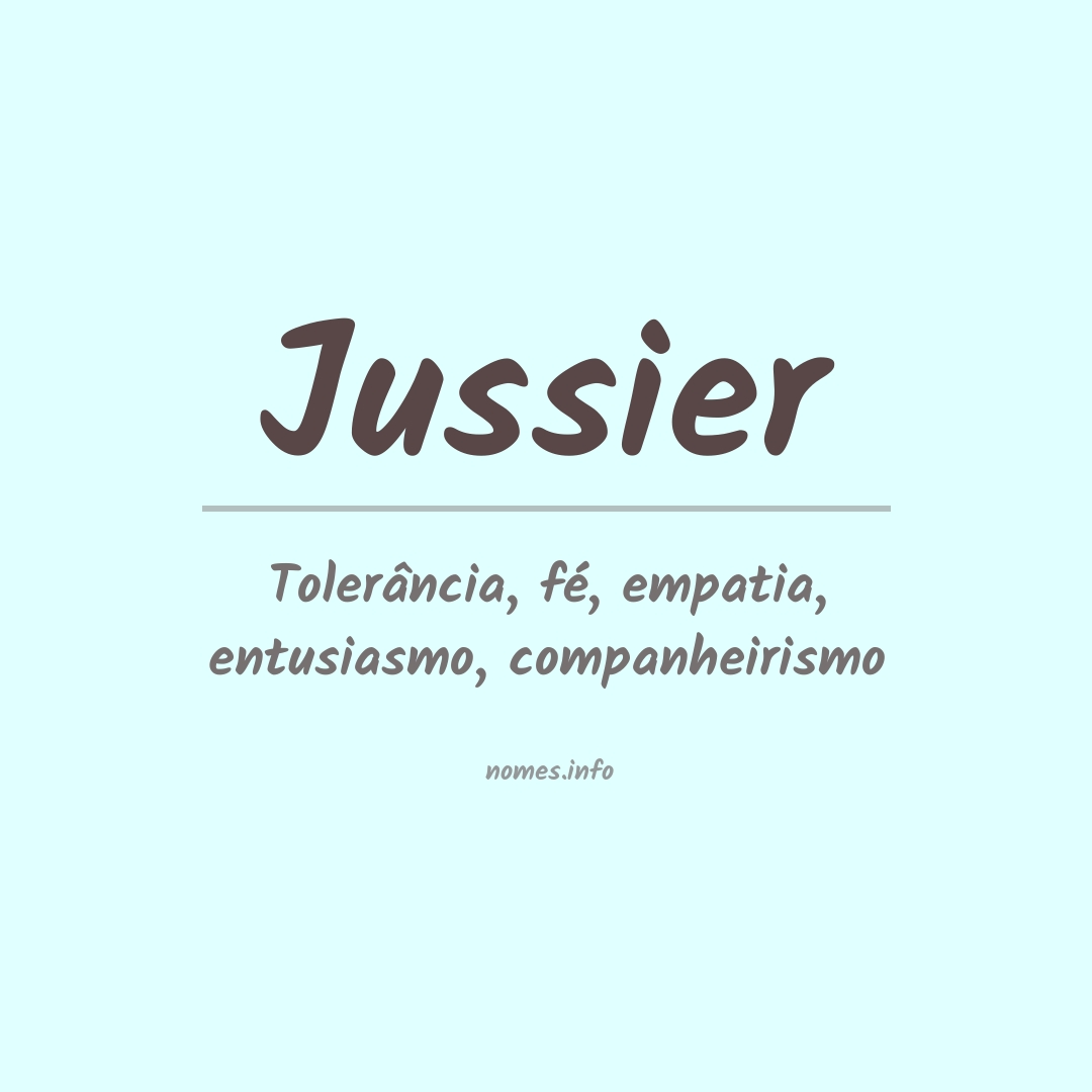 Significado do nome Jussier