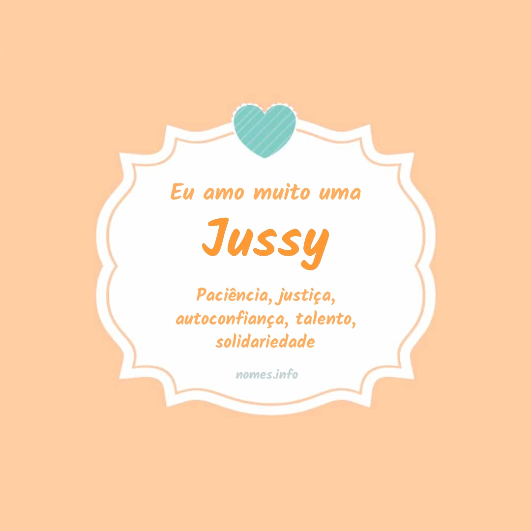 Eu amo muito Jussy