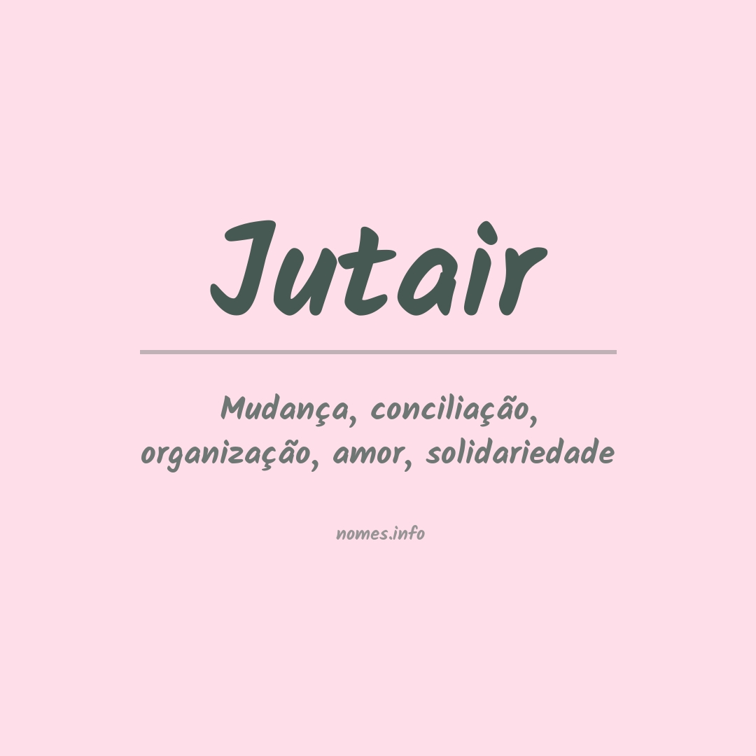 Significado do nome Jutair Significado do nome Jutair
