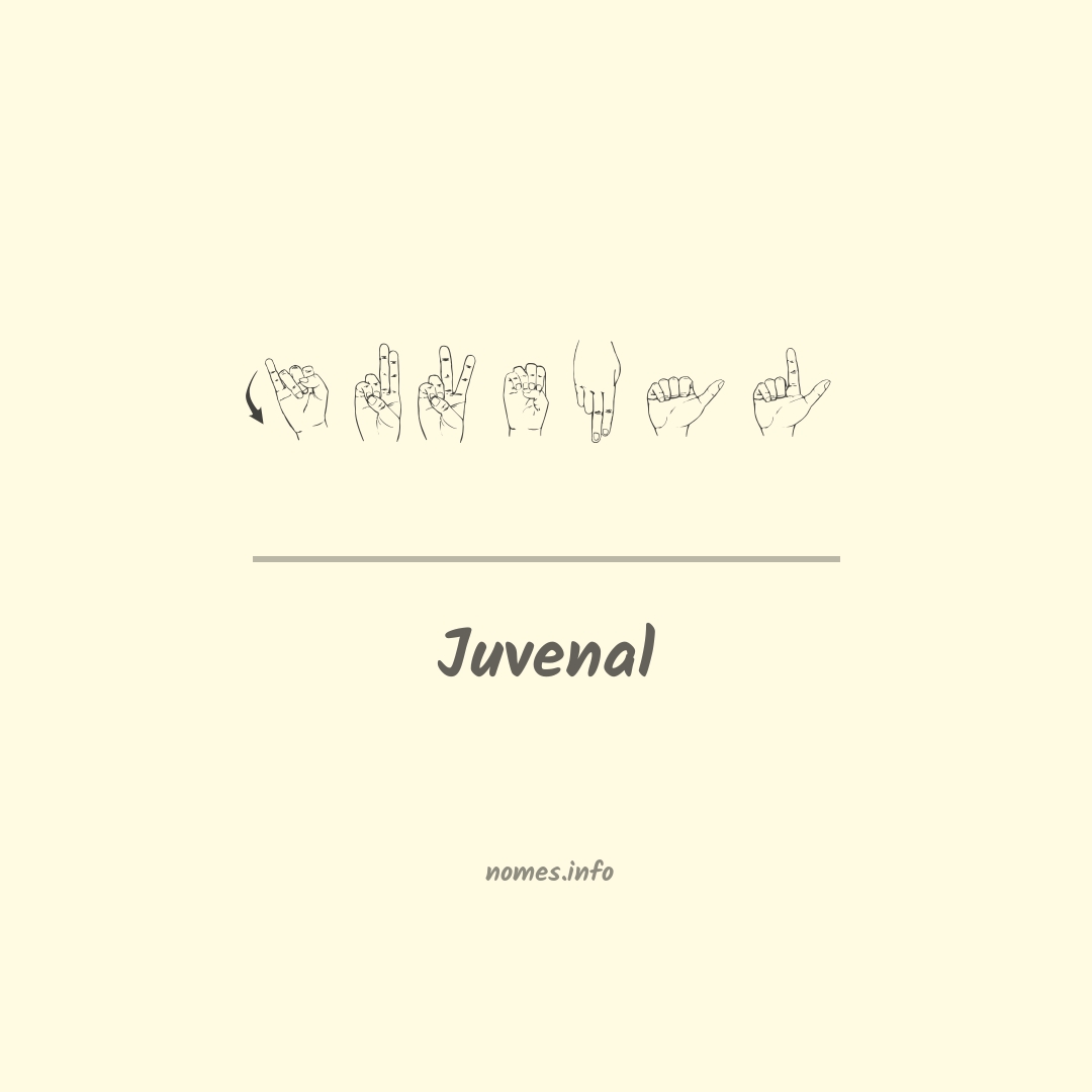 Juvenal em Libras