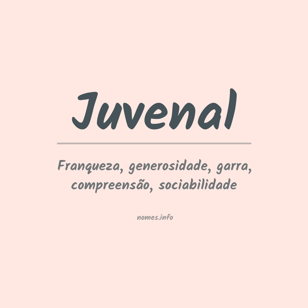 Significado do nome Juvenal