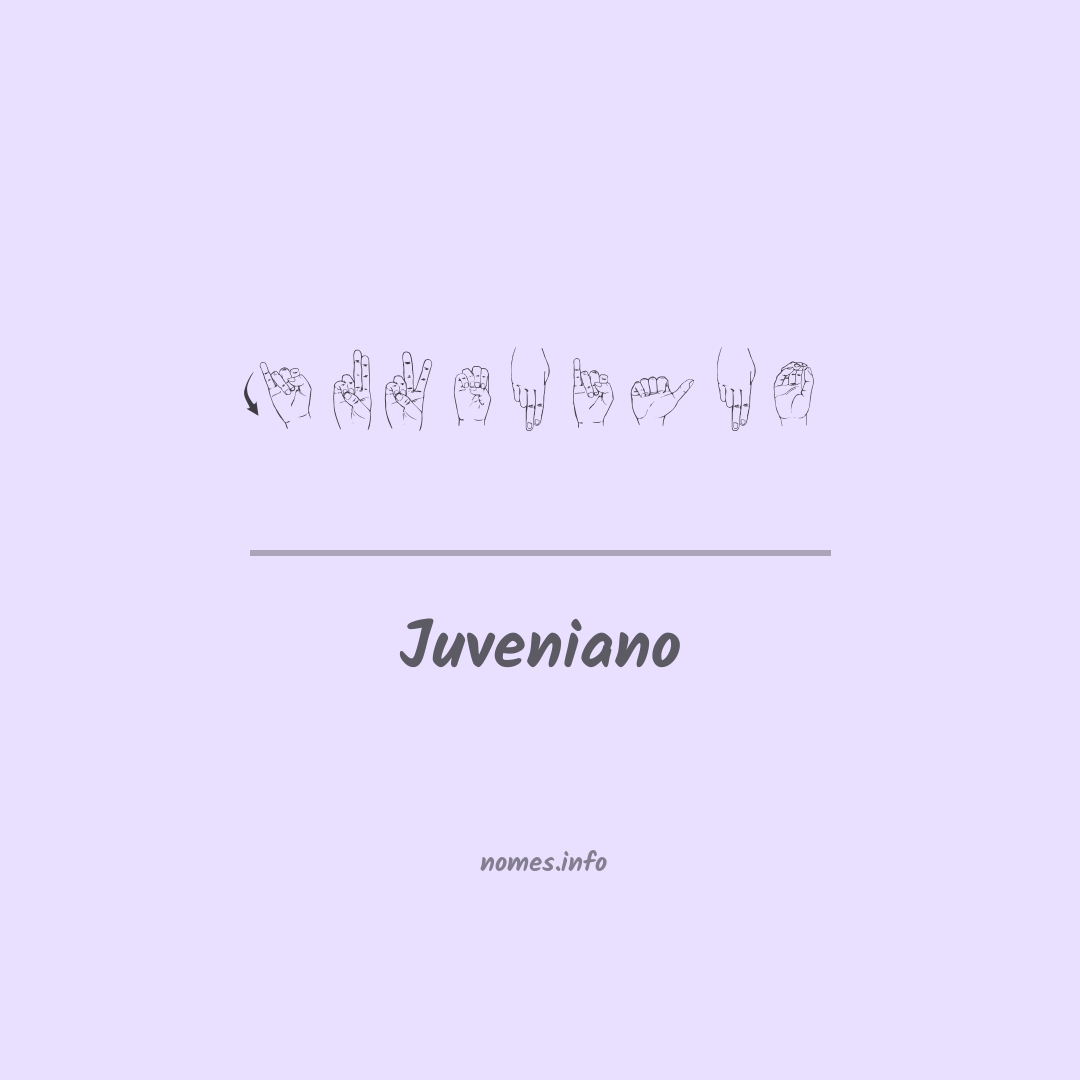 Juveniano em Libras