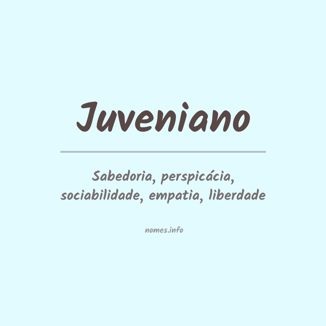Significado do nome Juveniano