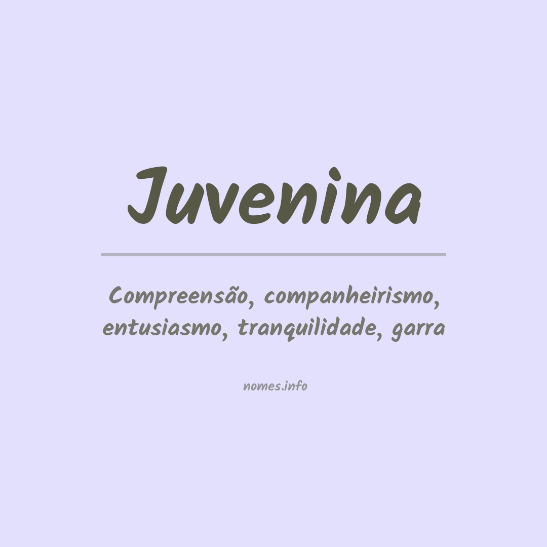 Significado do nome Juvenina