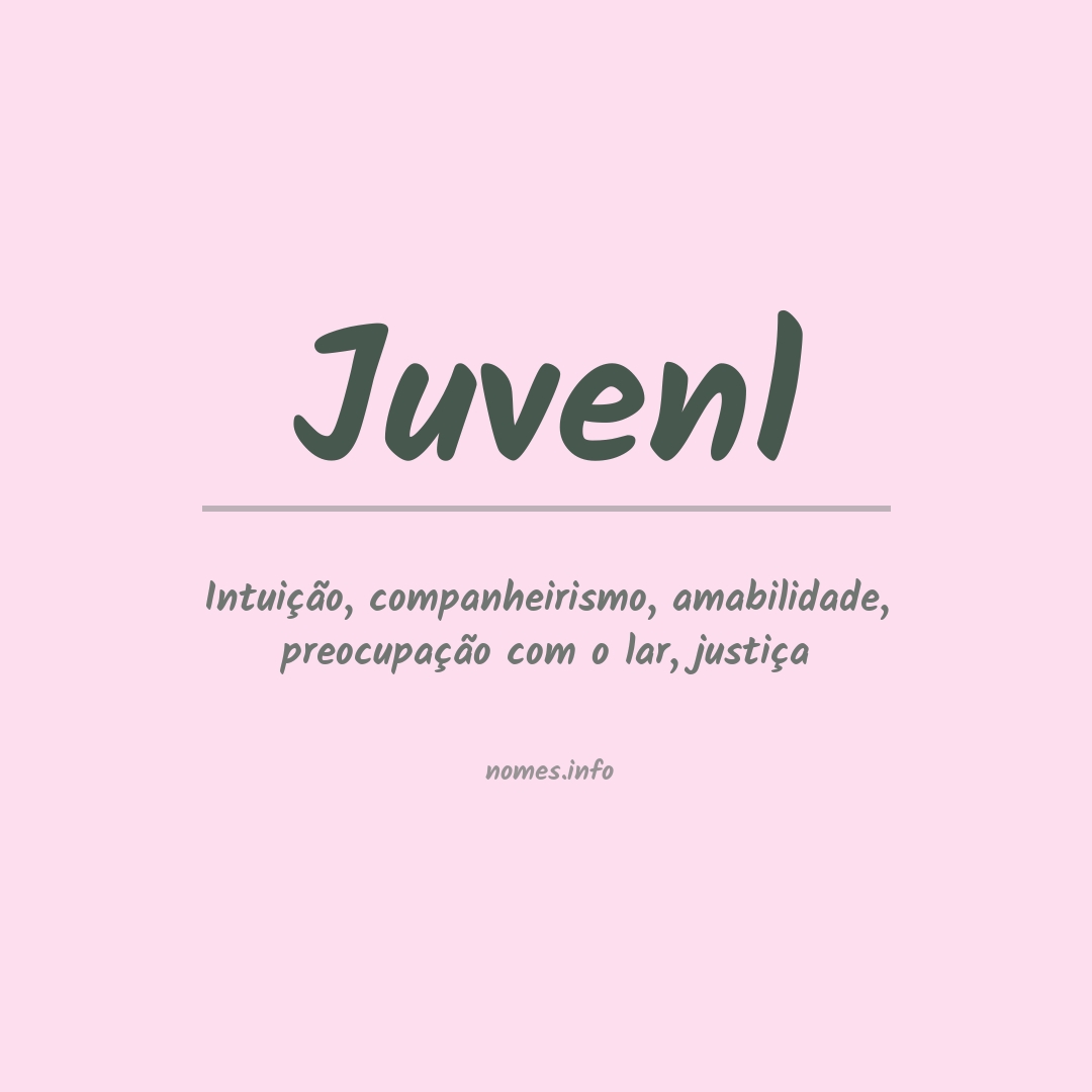 Significado do nome Juvenl