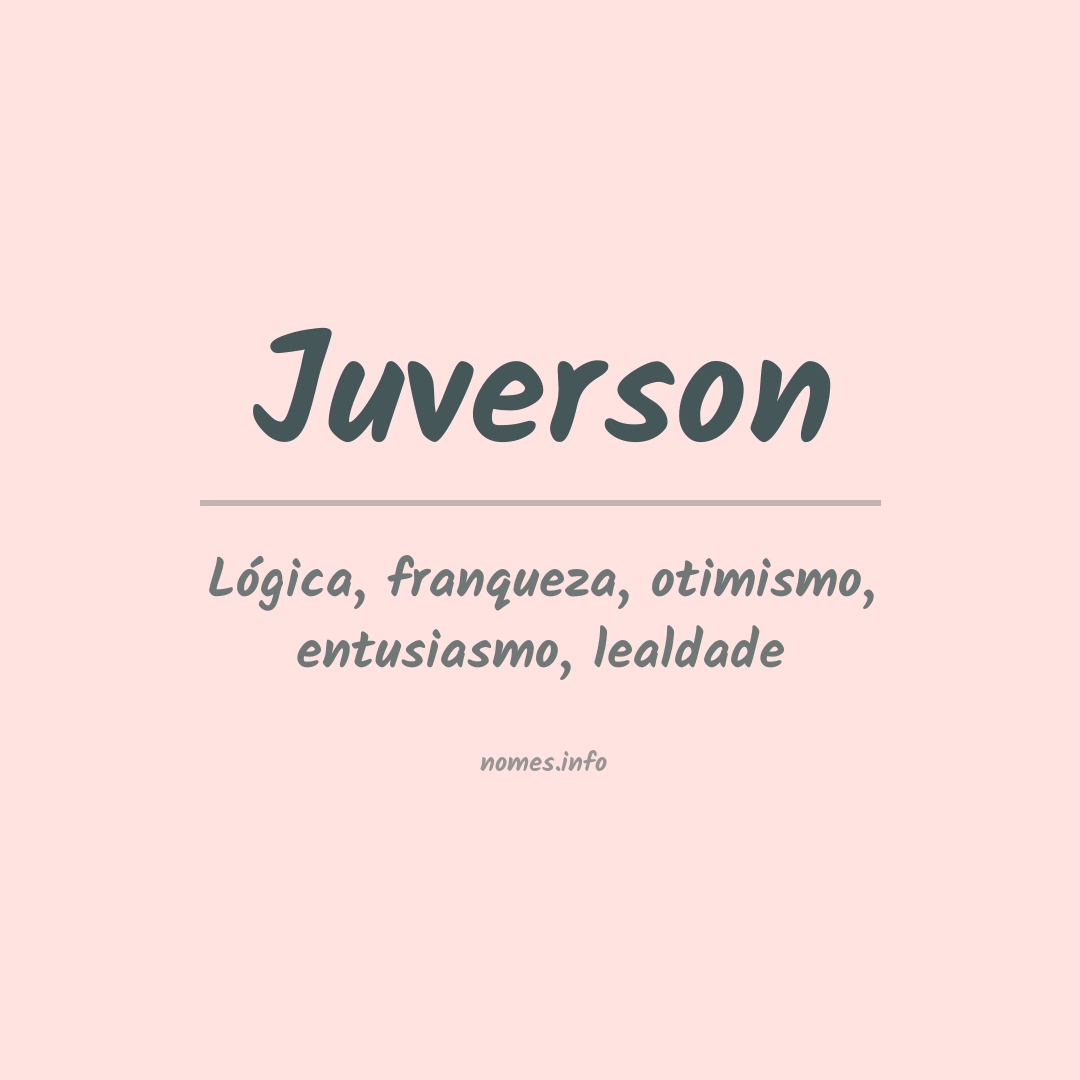 Significado do nome Juverson