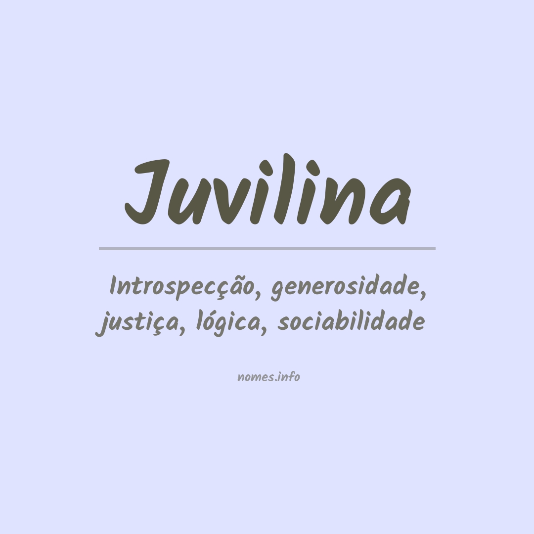 Significado do nome Juvilina