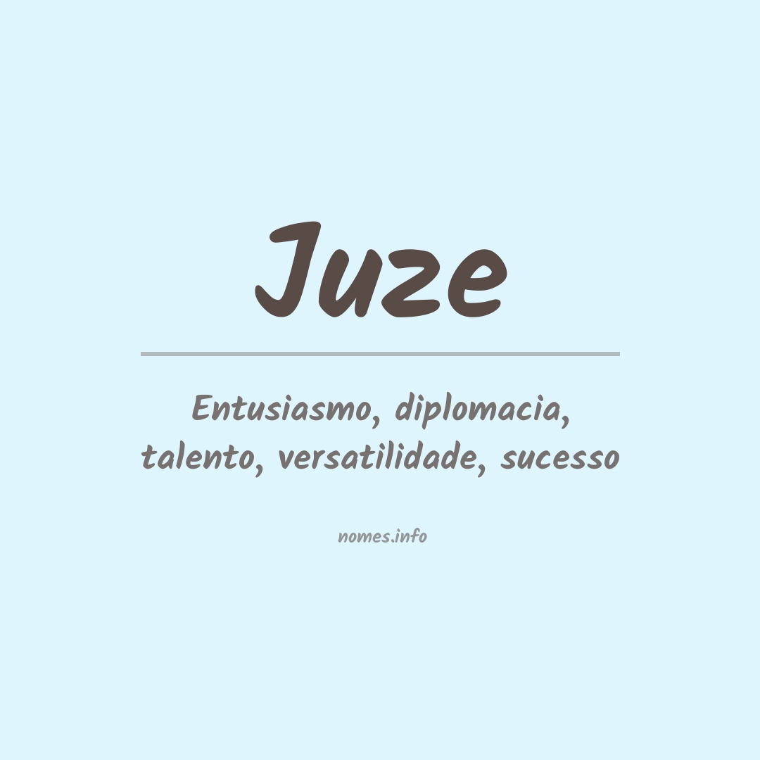 Significado do nome Juze