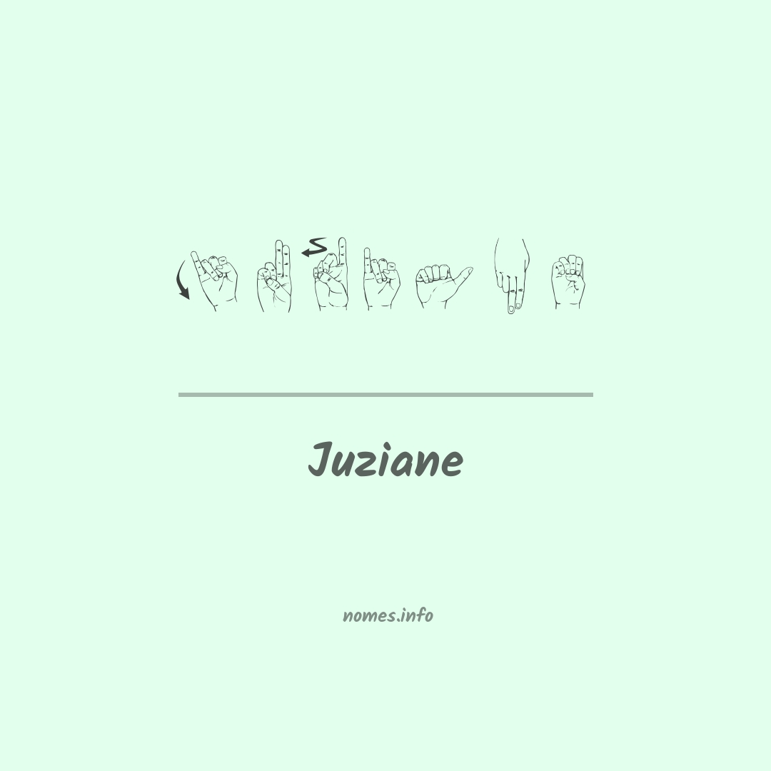 Juziane em Libras