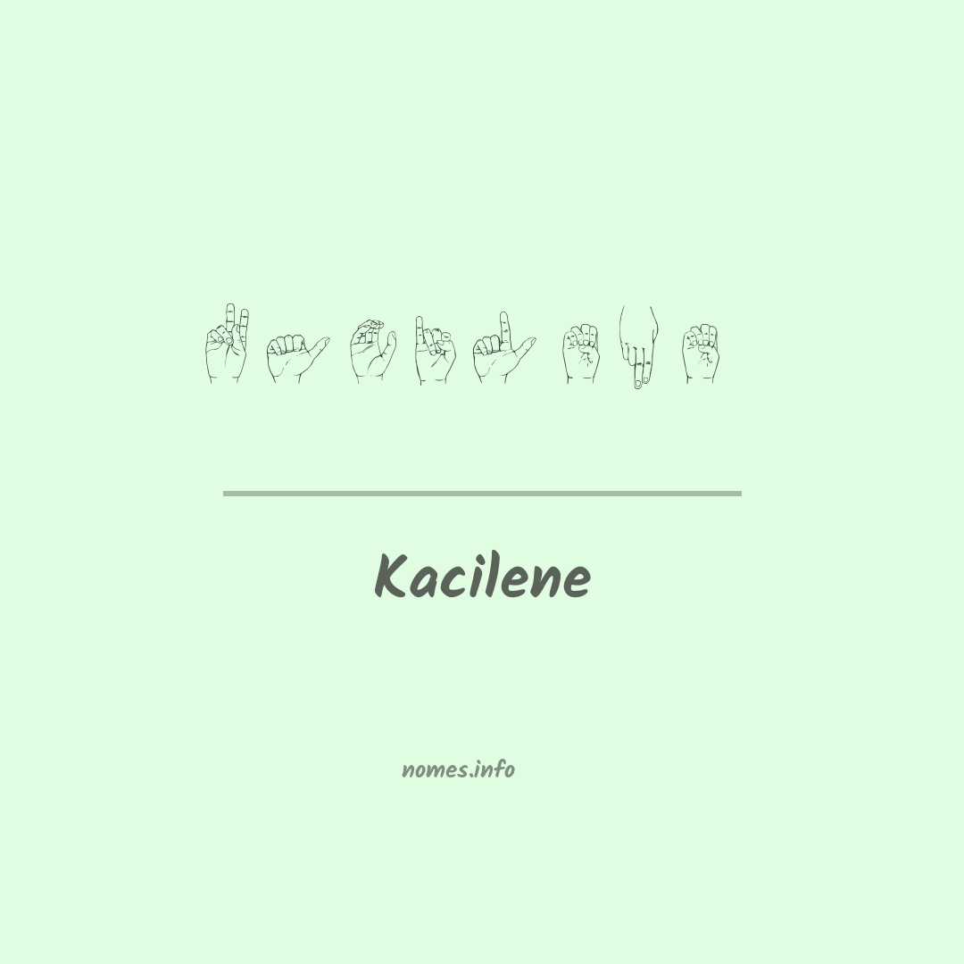 Kacilene em Libras
