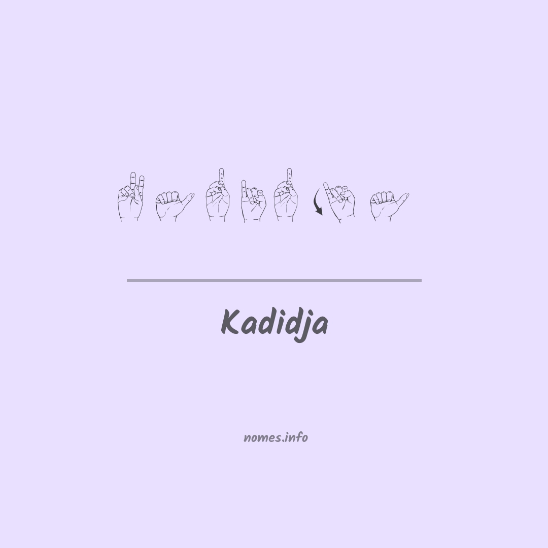Kadidja em Libras
