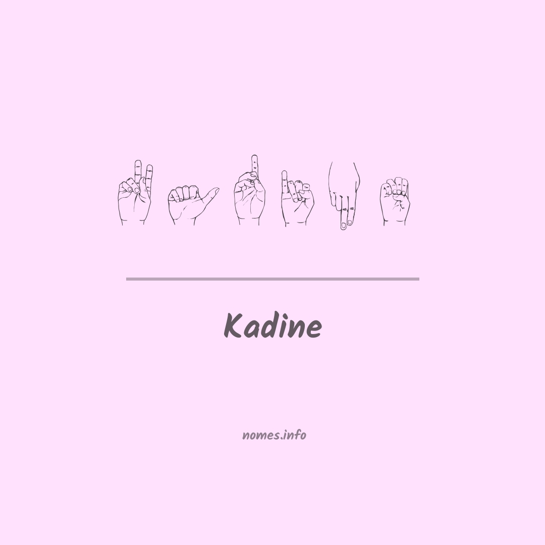 Kadine em Libras
