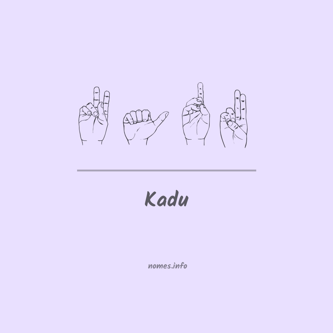Kadu em Libras Kadu em Libras