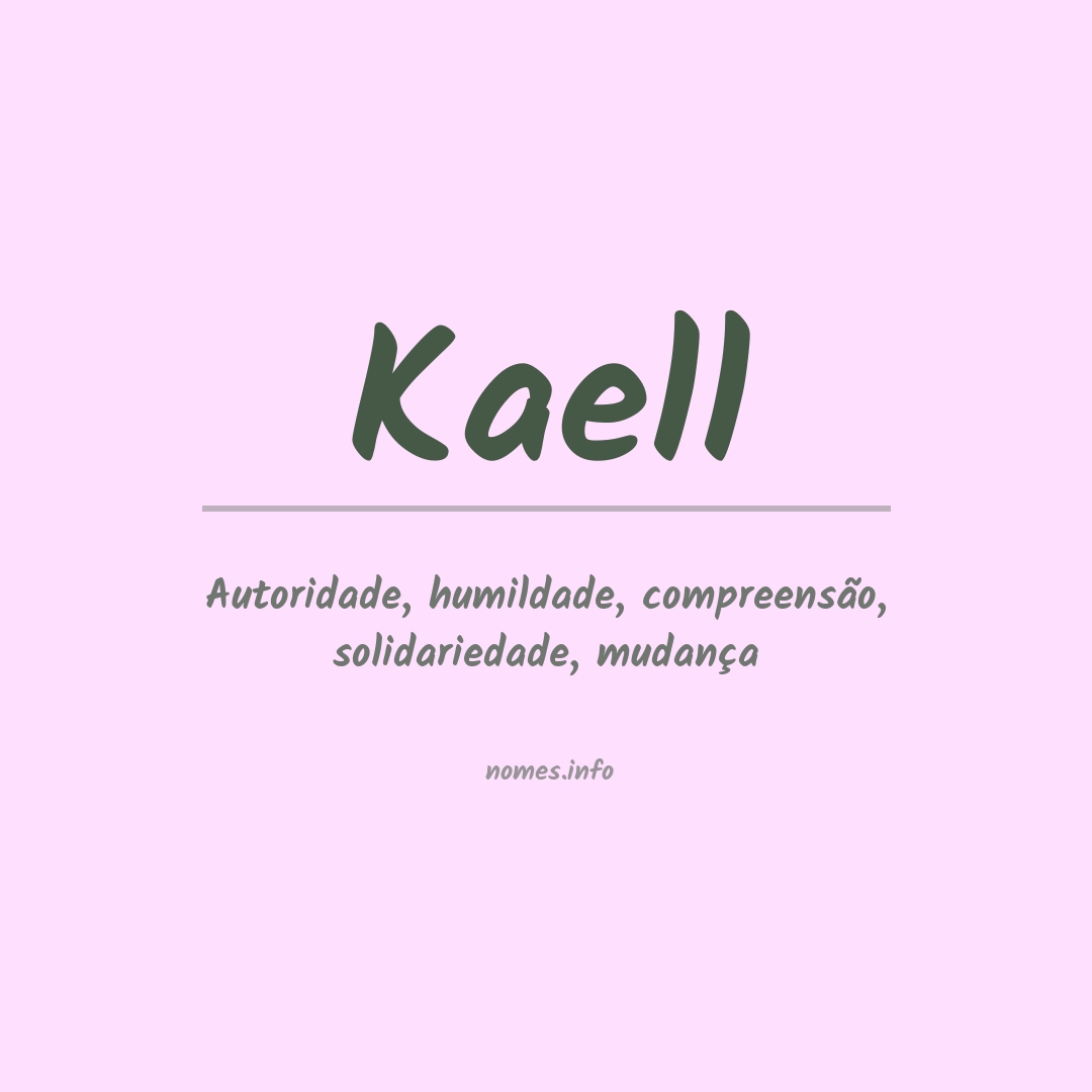 Significado do nome Kaell