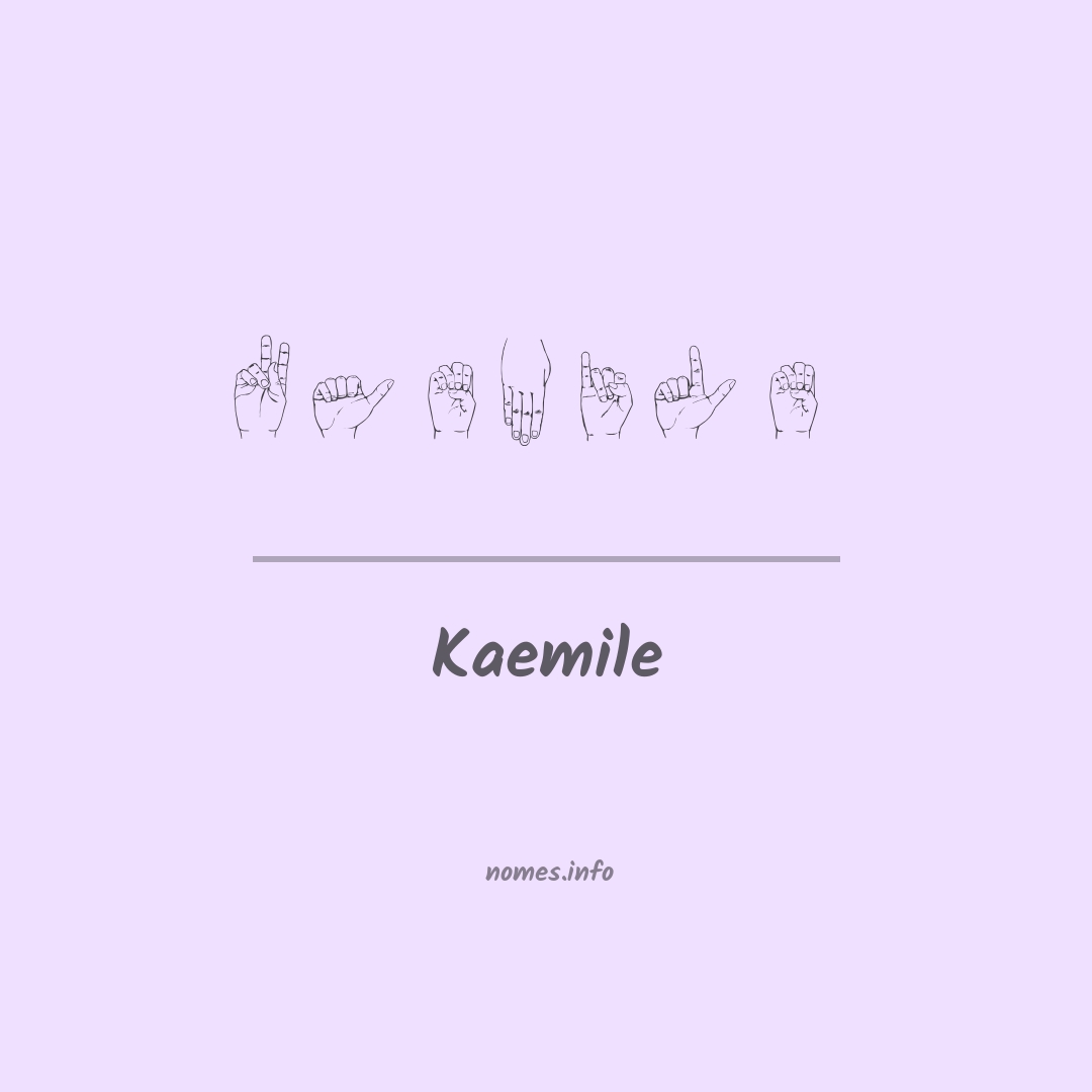 Kaemile em Libras