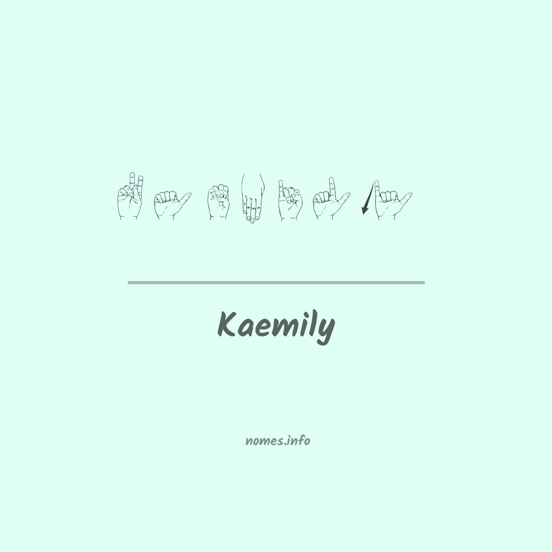 Kaemily em Libras