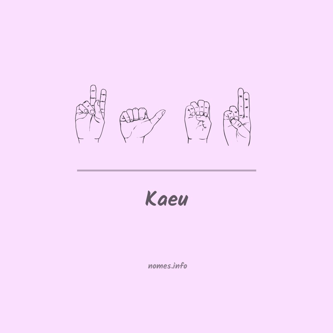 Kaeu em Libras