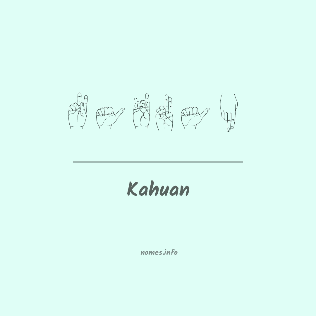 Kahuan em Libras