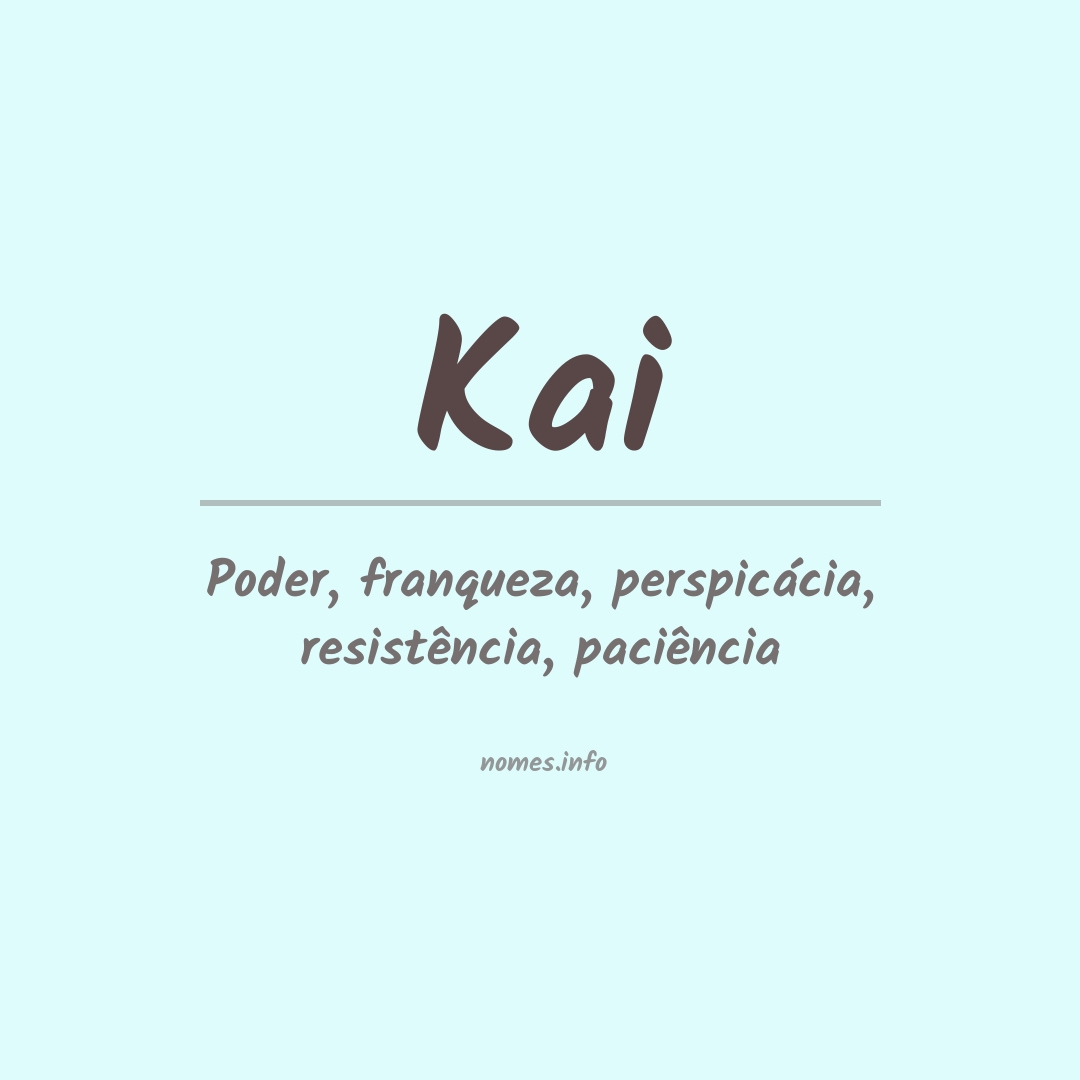 Significado do nome Kai