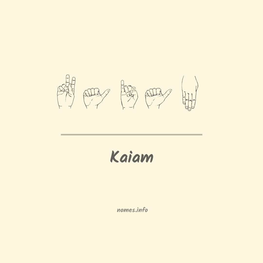 Kaiam em Libras