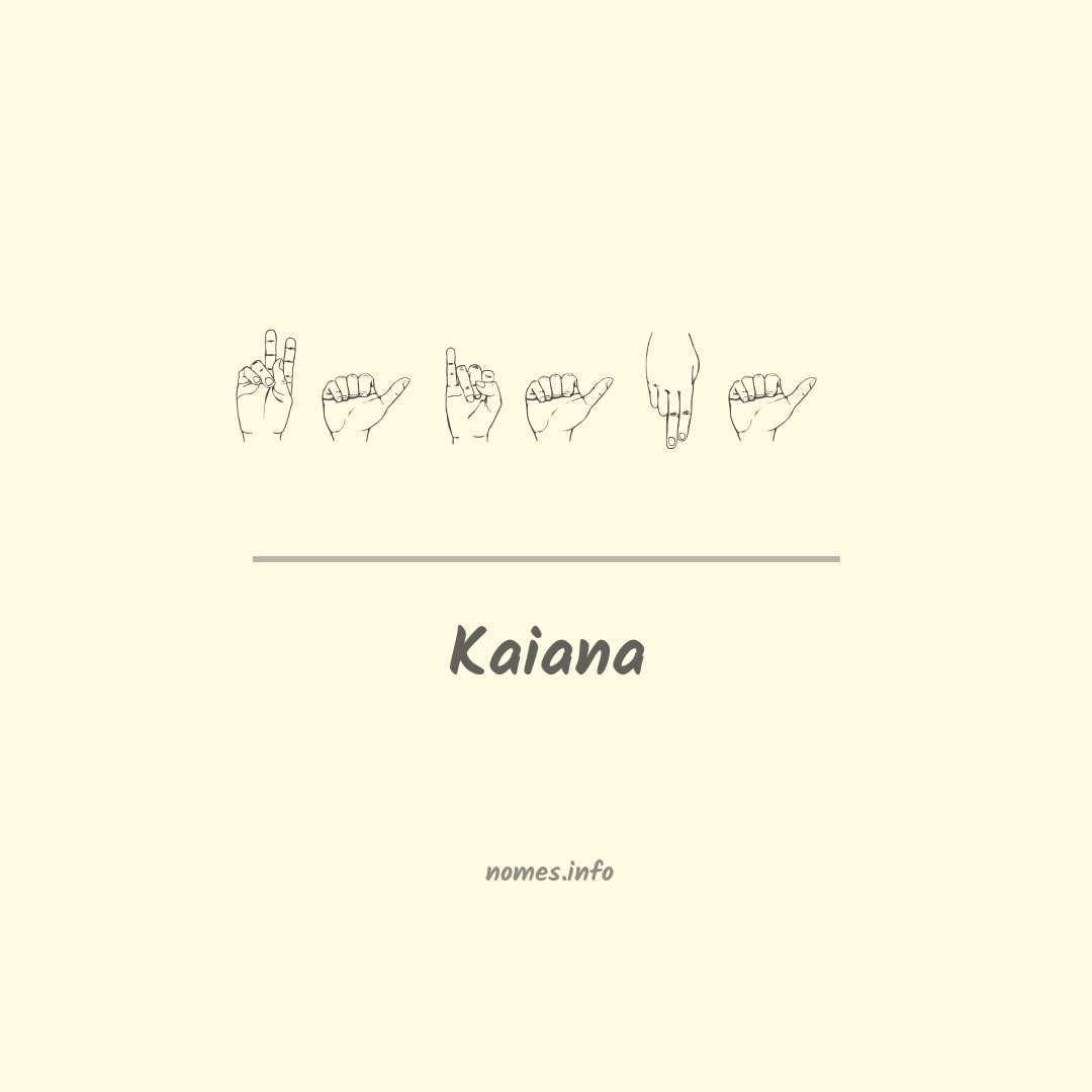 Kaiana em Libras