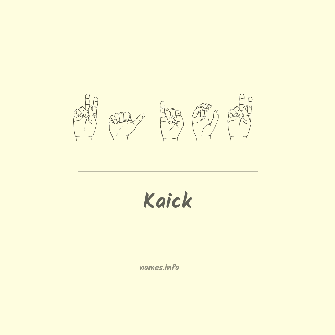 Kaick em Libras