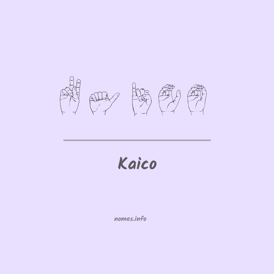 Kaico em Libras