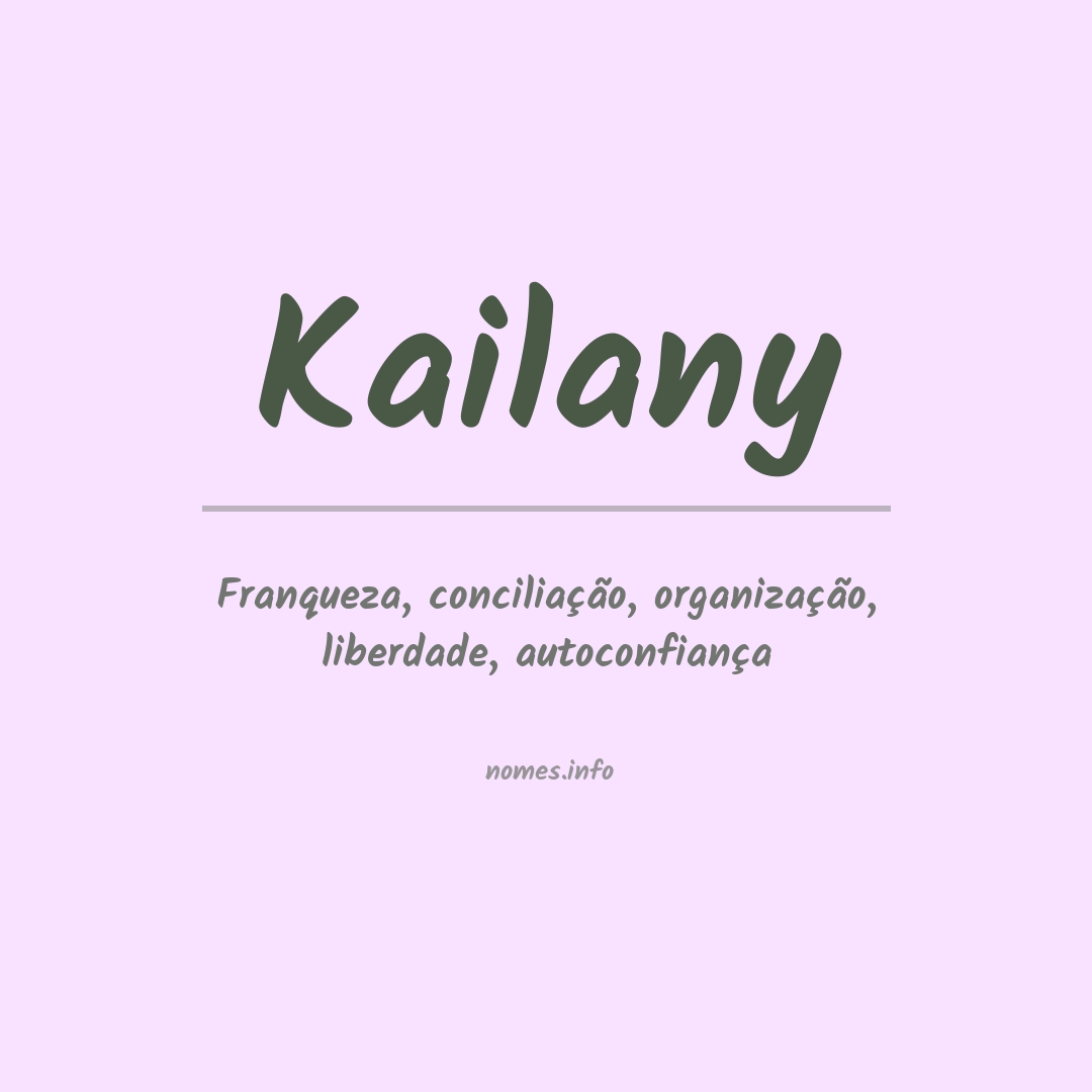 Significado do nome Kailany