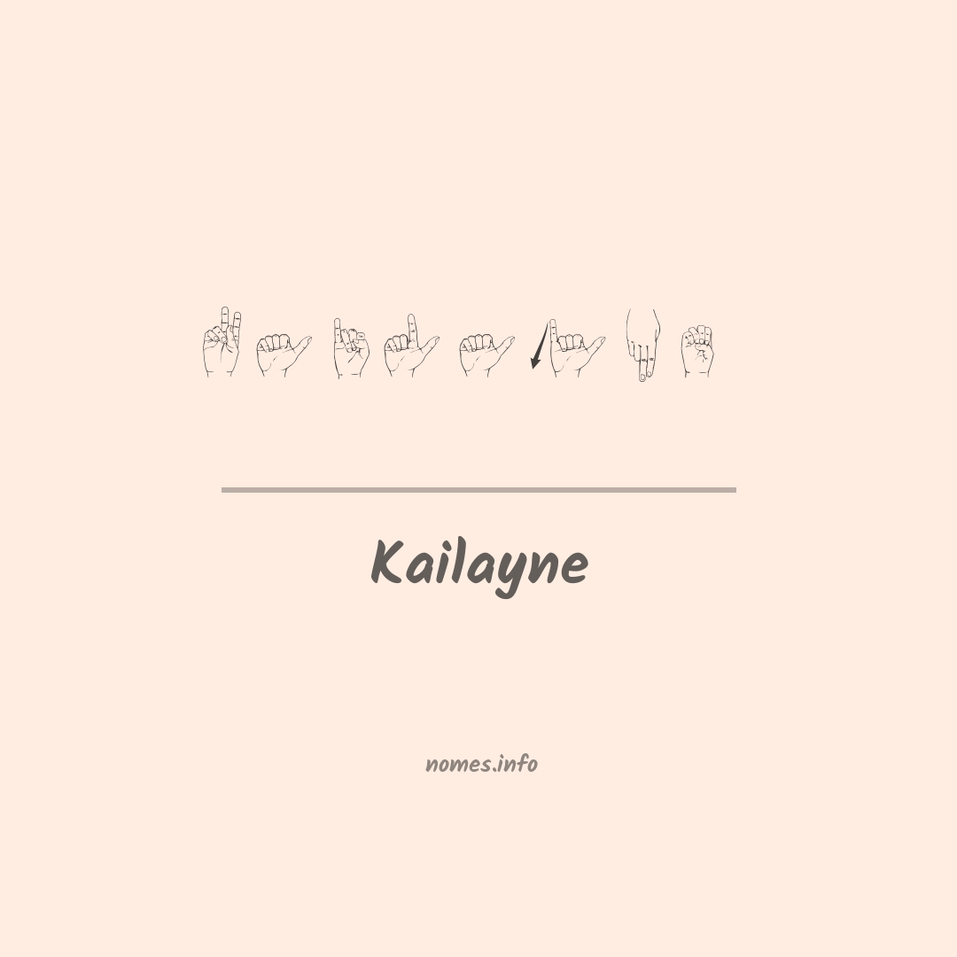 Kailayne em Libras